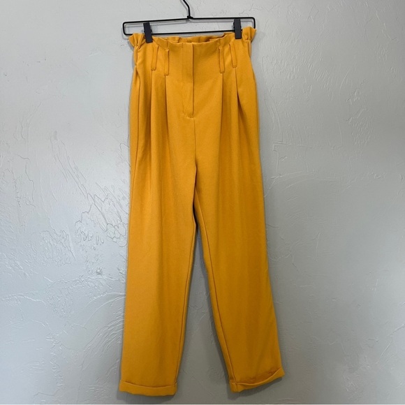 Haute‎ Monde Mustard Yellow Ankle Pants Size Medium - Picture 8 of 13